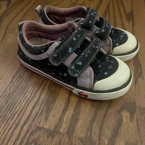 See Kai Run Black and Purple Kids Sneakers